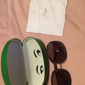 Kate Spade Brown sunglasses oversized oval w case
